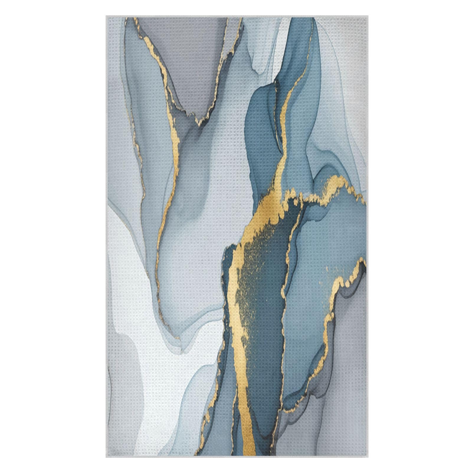 BURSTDDY Marble Kitchen Towels,Absorbent Dish Towels 1 Pack