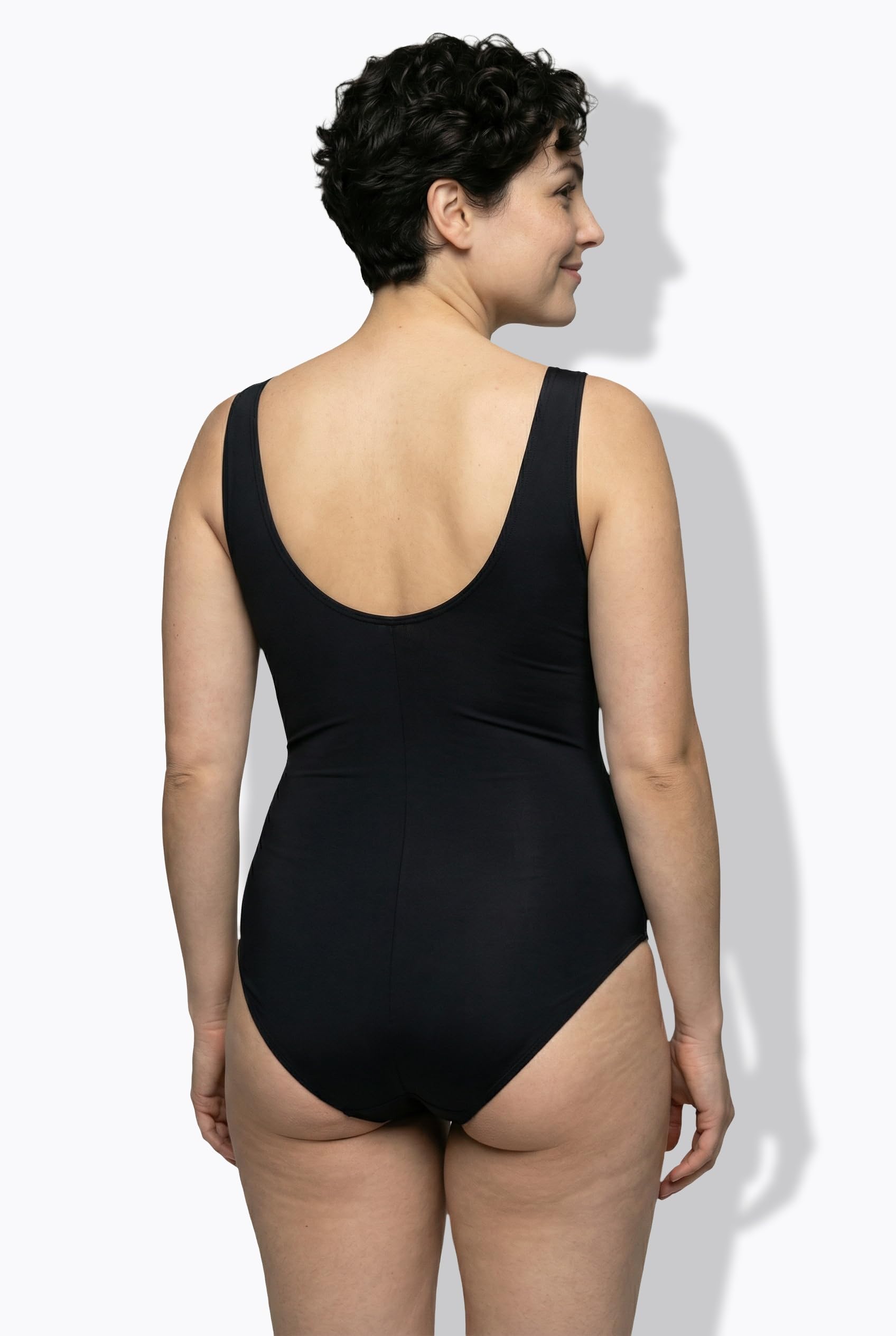 Ulla Popken Womenswear 826266 Maillot de Bain pour Femme Grande Taille, Noir, 48