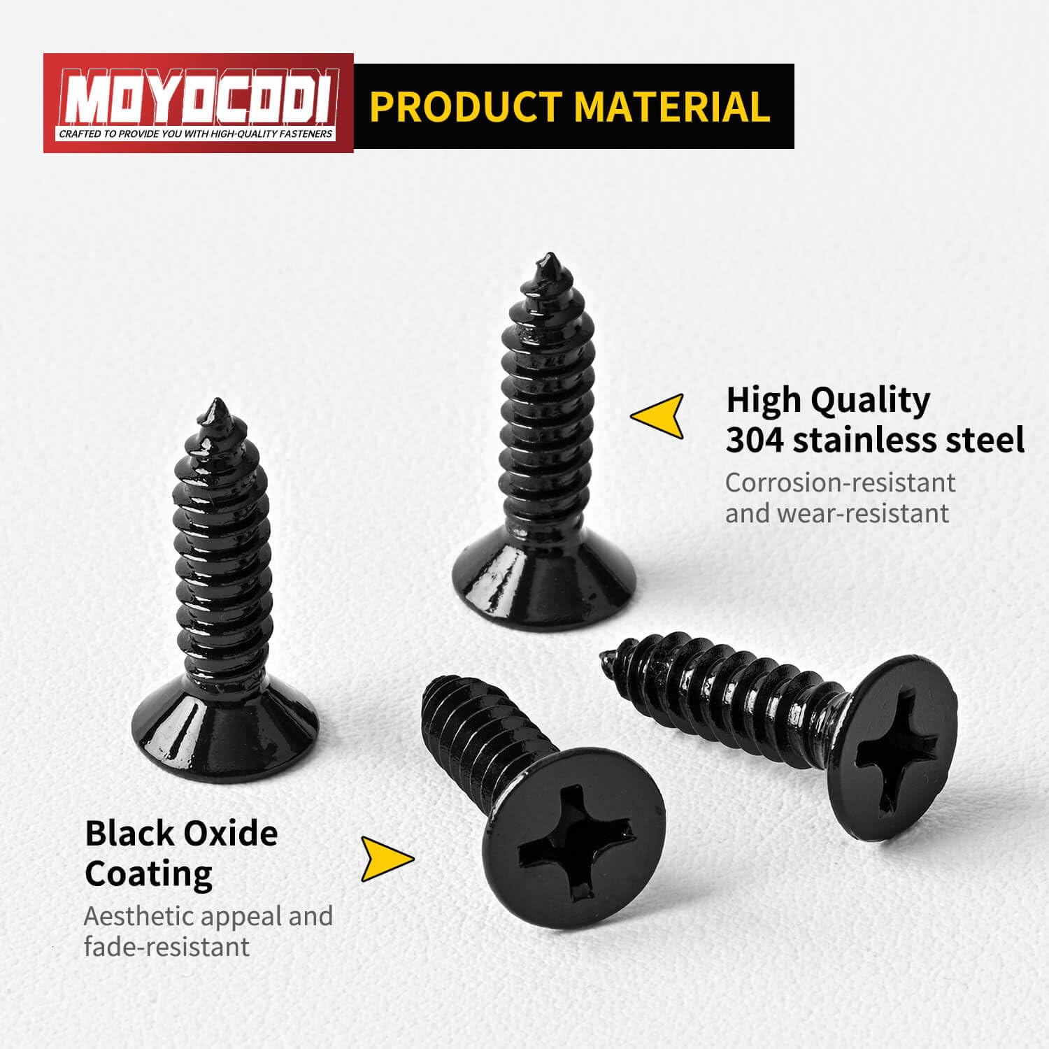 Stainless Steel Sheet Metal Screws - 100 Pack -2