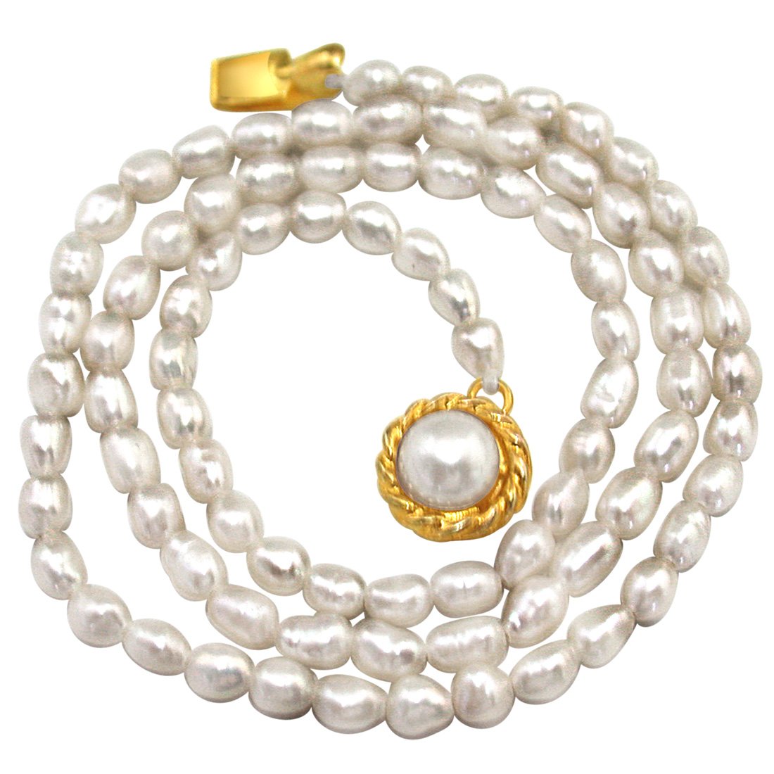 SURATDIAMOND Single Line Real Rice Pearl Necklace for Women (B00G8XR6TQ) Amazon Price History, Amazon Price Tracker