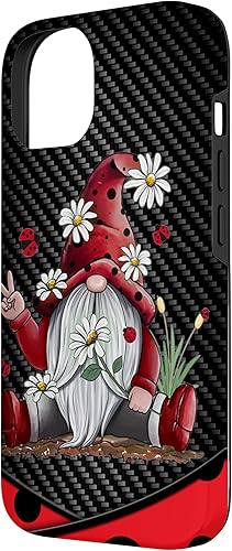 Miniatura 5 de iPhone 12 Pro Max Gnomo Hippie Daisy Flores Gnome Mariquitas - Caso de Navidad