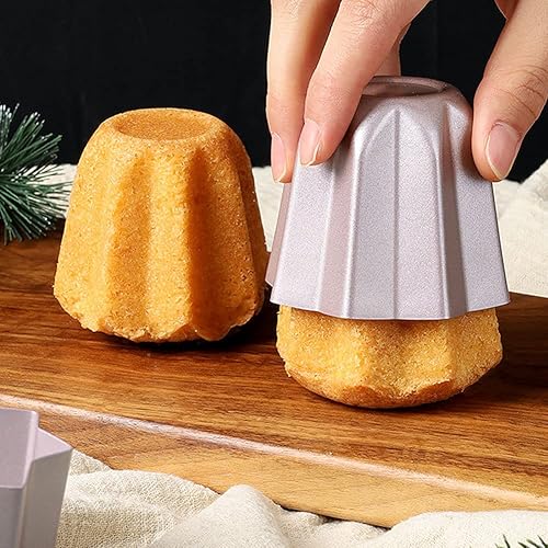 Miniatura 3 de CANDeal Moldes para hornear muffins octágonos individuales de 3 pulgadas, máquina de conchas de ensalada de tacos, utensilios antiadherentes para