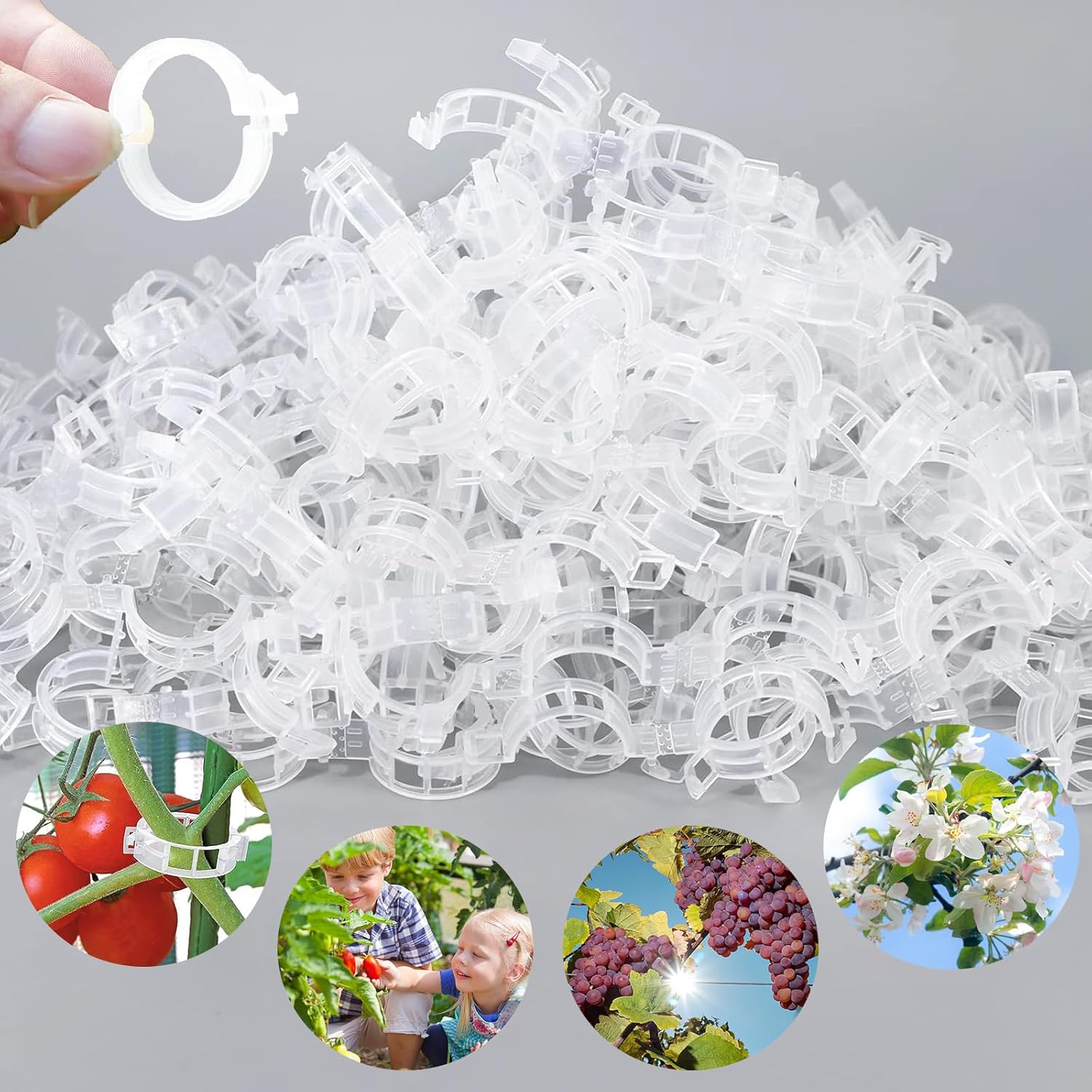 Tomato Clips for Climbing Plants, Reusable Plastic Tomato