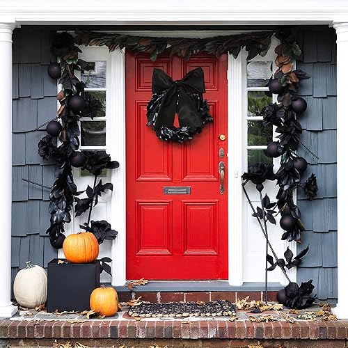 Vista 3 de TONIFUL Cinta de satén negra de 4 pulgadas x 11 yardas de ancho, cinta grande de tela sólida para ceremonia de corte, kit de gran apertura, silla