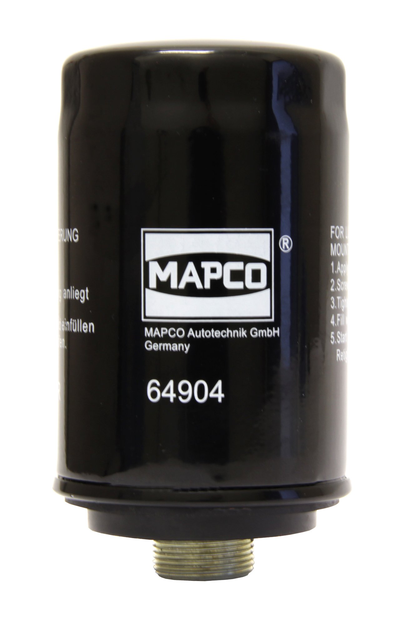 MAPCO Engine oil filter Screw on filter 64904