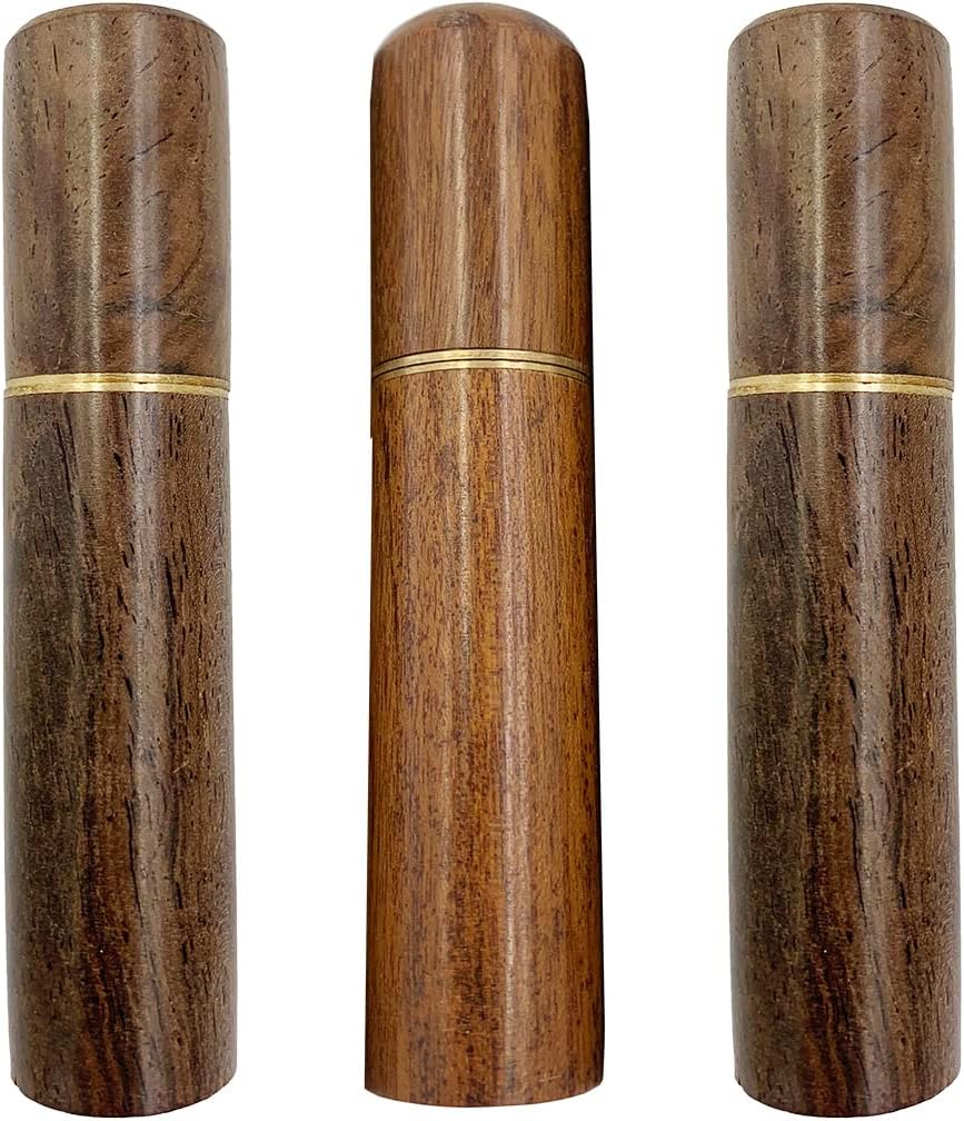 LOPURO Portable Wood Toothpick Holder, 3Pcs Mini Toothpick