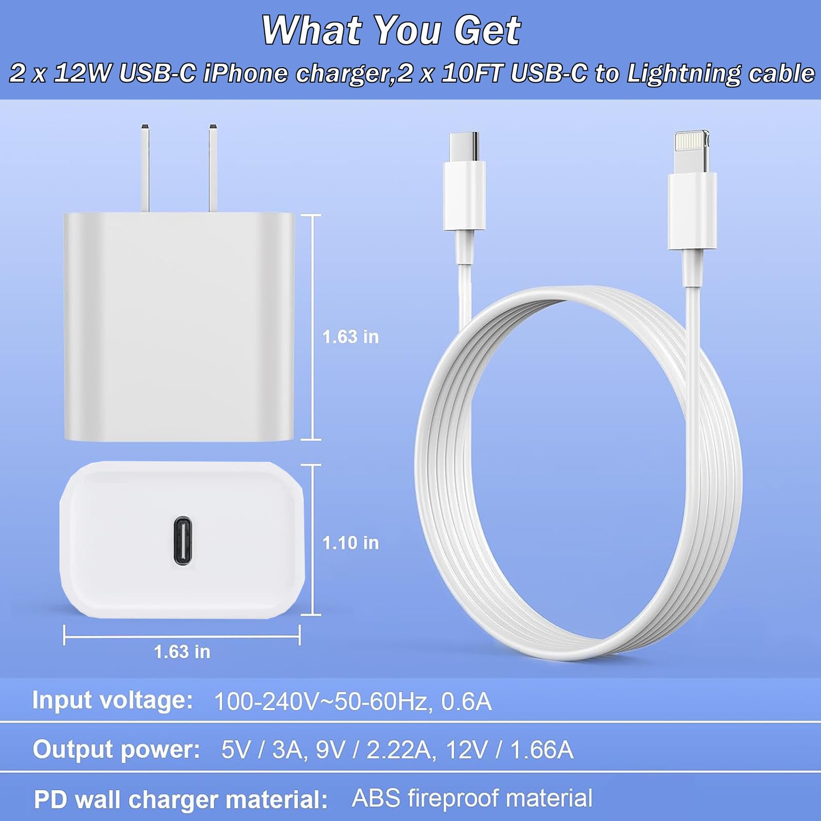 Apple MFi-zertifiziertes Lightning-Kabel für Apple iPhone Ladegerät-J20