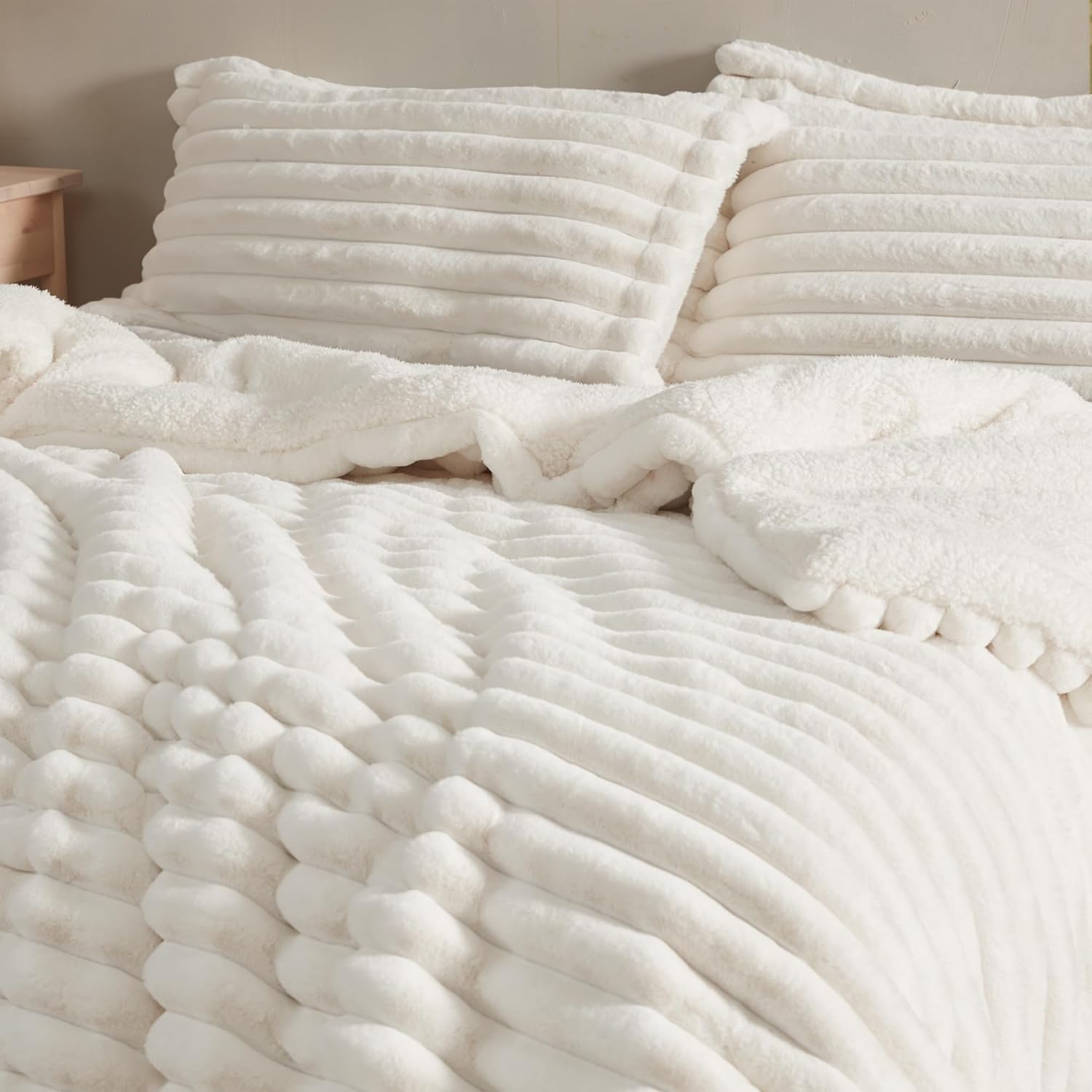 Byourbed Roll Cakes Chunky Bunny - Coma Inducer® Oversized Queen Comforter - Cream