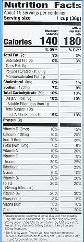 Vista 125 de Cheerios Cereal de desayuno sin gluten de avena integral, bolsa de 2.2 onzas (paquete de 5)