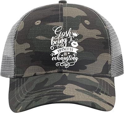 devor Hat Gosh Being a Princess is Exhausting Dad Hat for Women Graphic Denim Dad Hat Adjustable