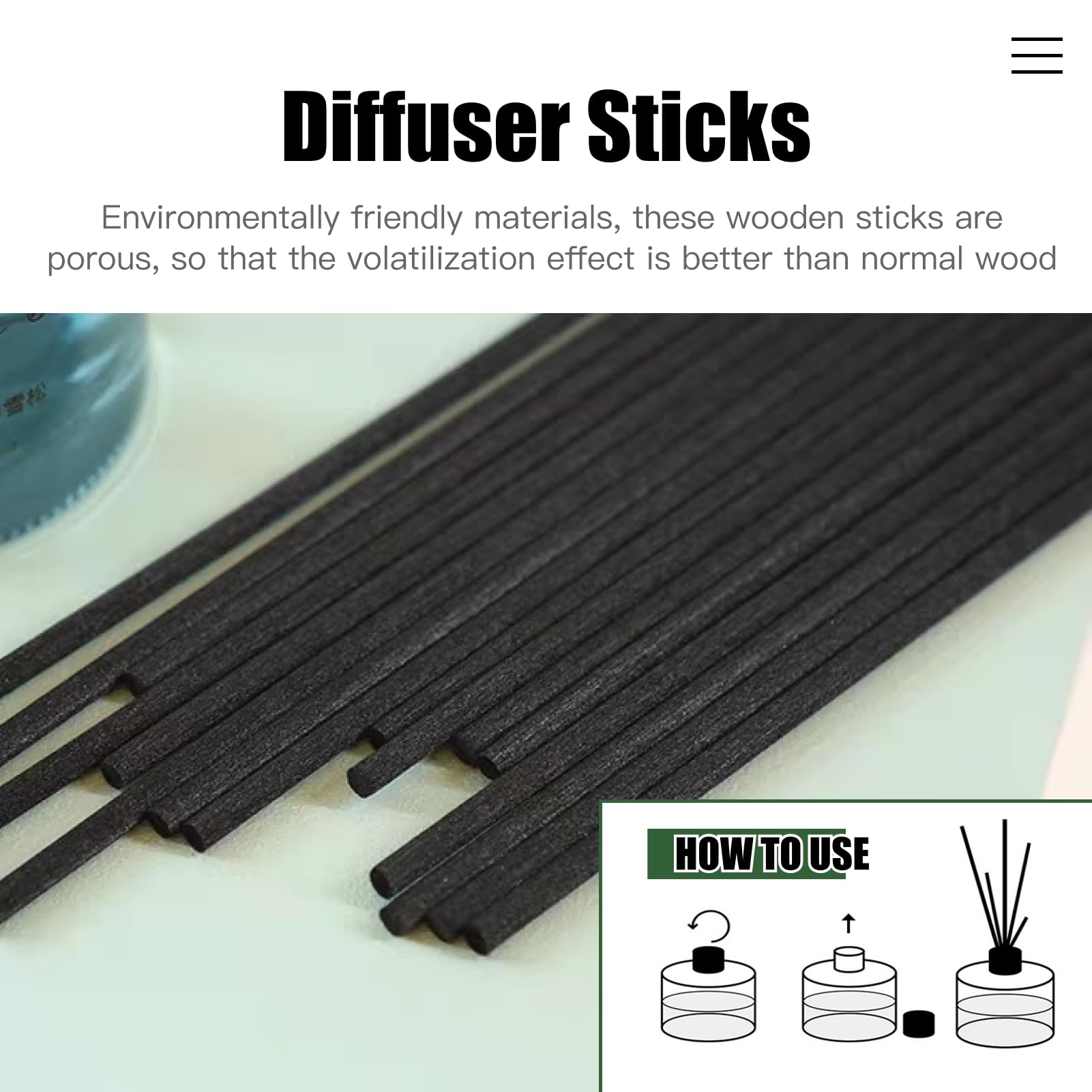100 Bastoncini Per Diffusori In Rattan Naturale – 30 Cm X 3 Mm – Ricambio Extra Lungo Per Oli Essenziali – Per Casa, Ufficio, SPA