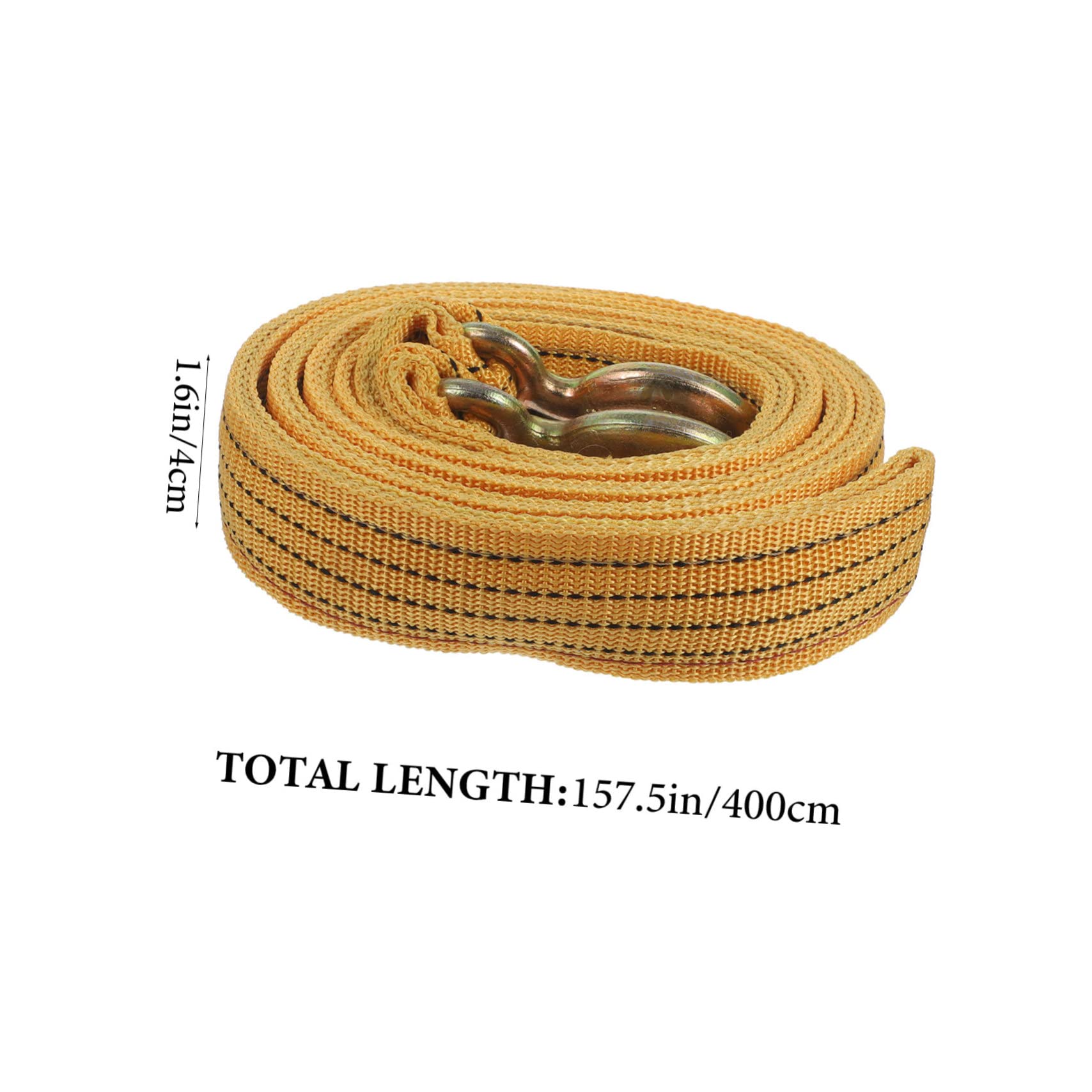 GRIRIW Thickened Nylon Vehicle Towing Rope Heavy Duty Strap for Trucks Cars and Off Road Use Durable and Flexible Design Convenient Storage Strong Pulling Capacity