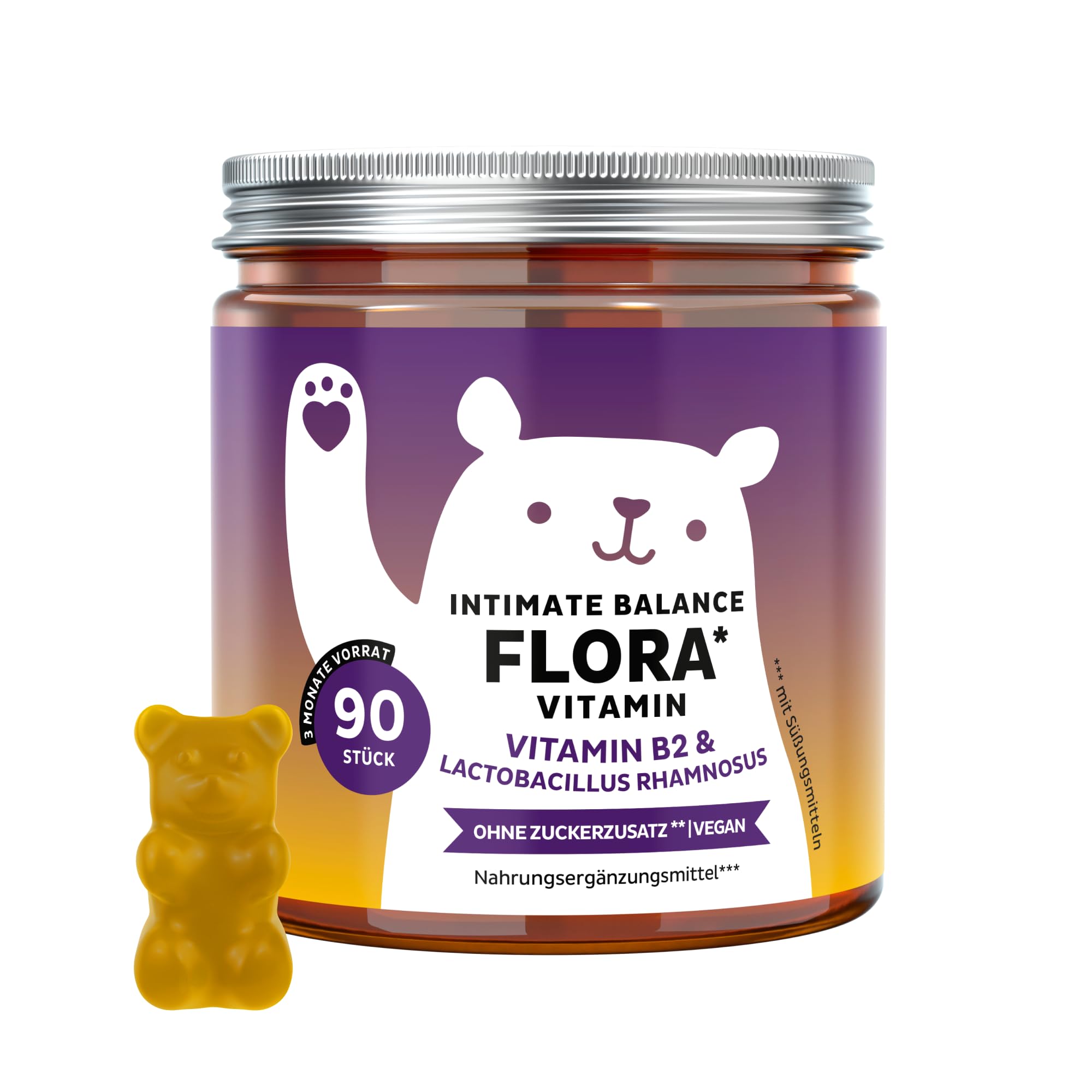 Bears with Benefits - Gummibärchen Riboflavin- Intimwohlbefinden - 90 Stück