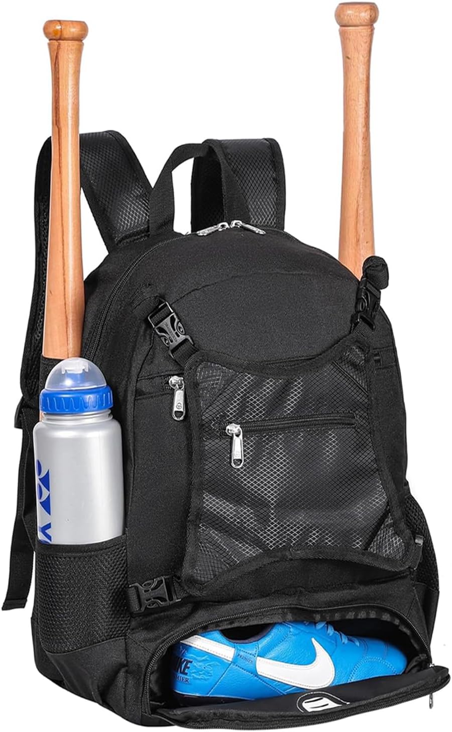 TRAILKICKER Baseball Bag for Boys and Girls Lightweight Youth Softball Backpack with Shoe Compartment and External Helmet Holder Durable and Waterproof