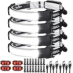 Spriak LED Headlamp Flashlight, 1000L 230 Broadbeam Headlight, USB C Rechargeable Head Lamp with Red Taillight, Lightweight Waterproof Headlamps for Camping Running Hiking, Hard Hat Headlamp 4Packs
