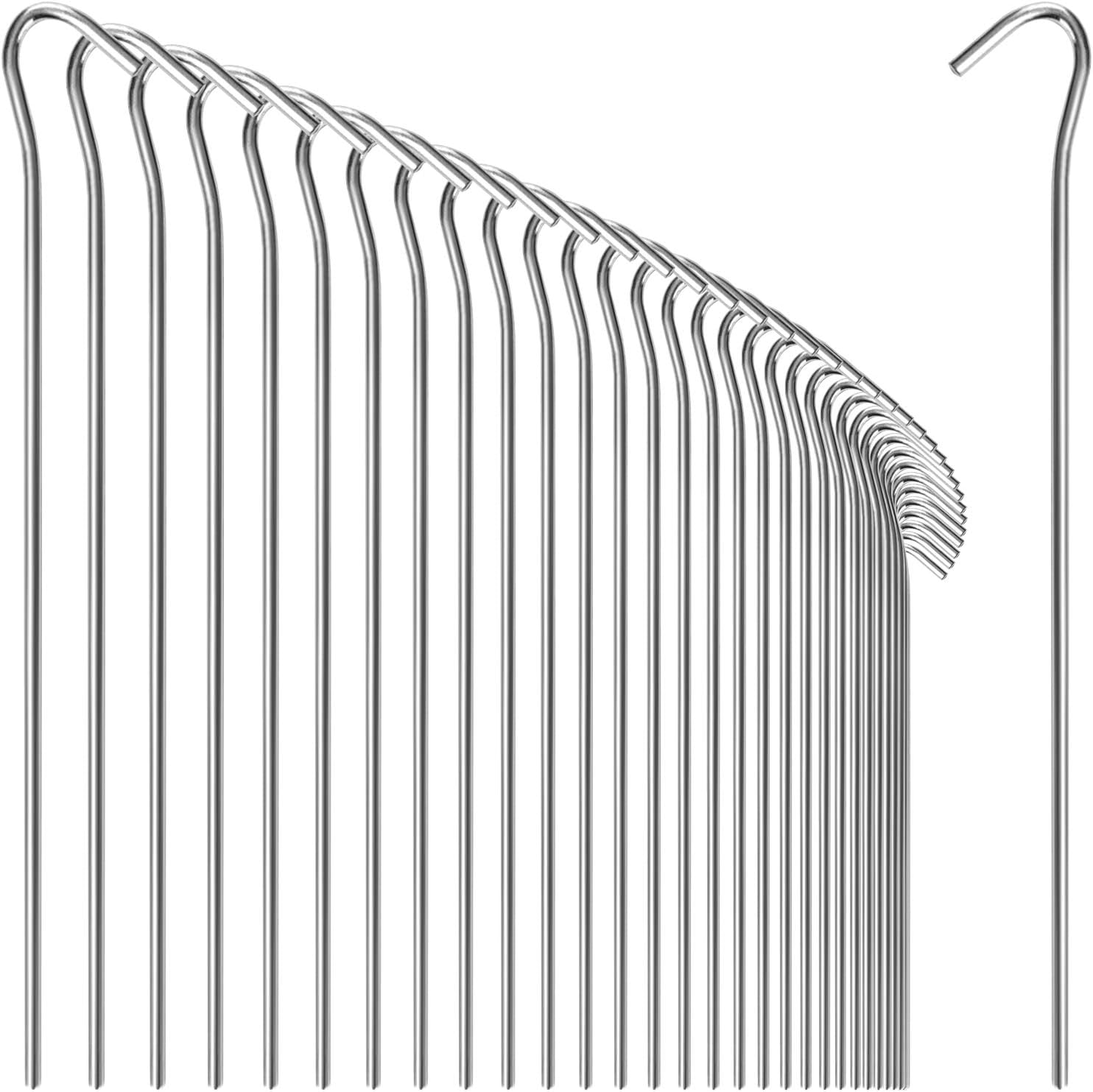 36 Piquets De Tente En Acier - 23cm - Pour Camping, Sol Normal Et Herbeux