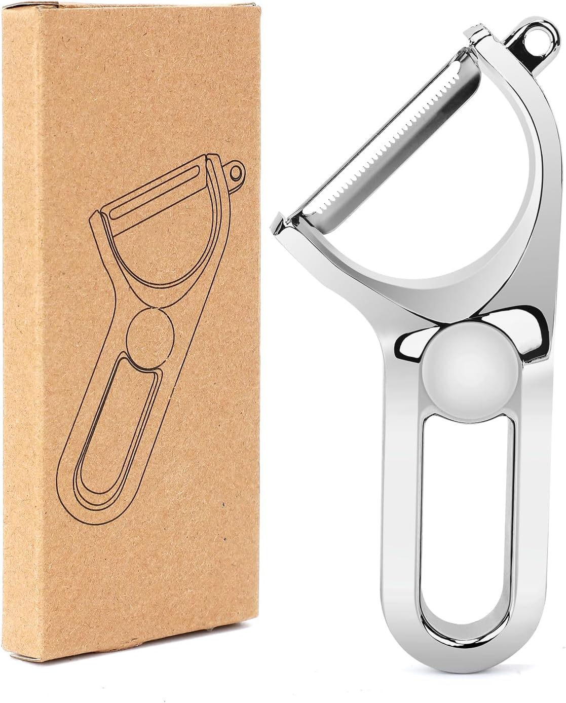 Super Sharp Stainless Steel Peeler, Kitchen Vegetable Peeler, Carrot and Potato Peeler, Fruit Peeler, Carbon Steel Thickened Blade, Good Durability