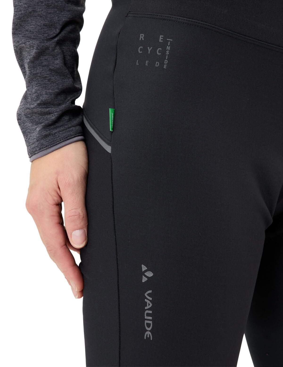 VAUDE Damen Fahrradhose Matera Warm Tights II, warm, Winddicht, atmungsaktiv, Passform: Slim fit