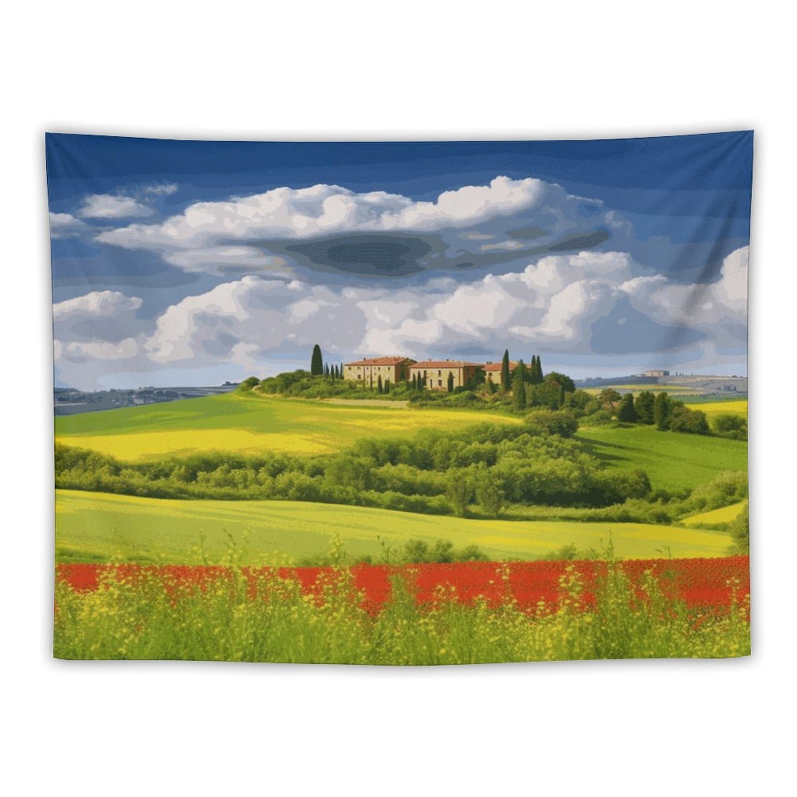 LDGSUPH Tuscany Spring Tapestry Wall Hanging Decor Anti-fading Aesthetic Wall Tapestries Fashion Wall Blanket Decor Modern Wall Art Tapestry for Bedroom Home Decor 30"x40"