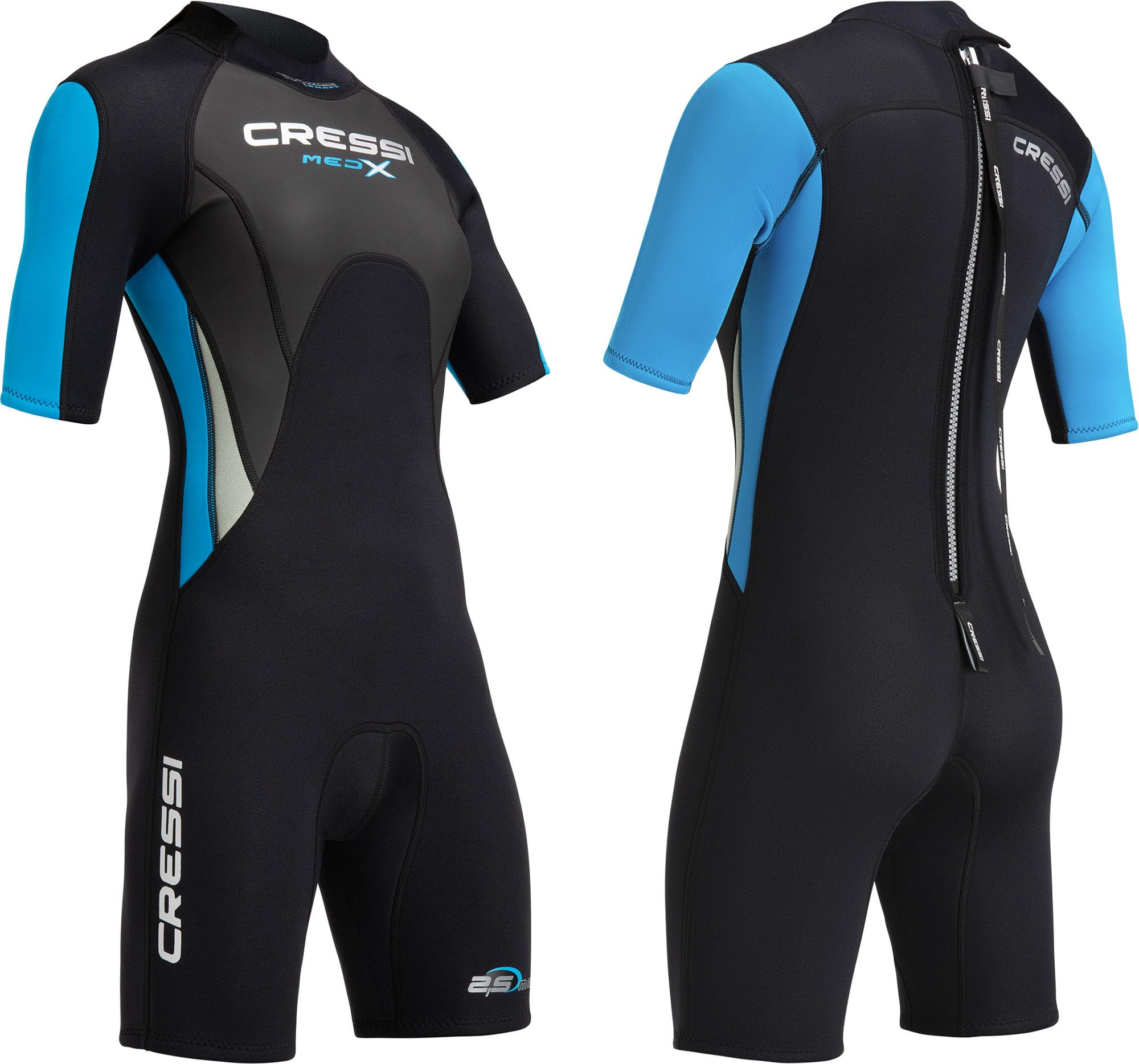 CRESSI Lady Shorty Wetsuit Schwarz/Hellblau/Grau...
