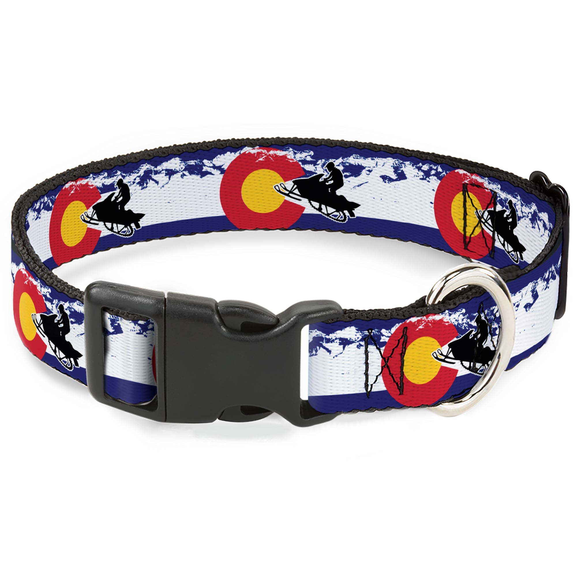 Collier Colorado Montagnes Buckle Down en plastique pour petit chien