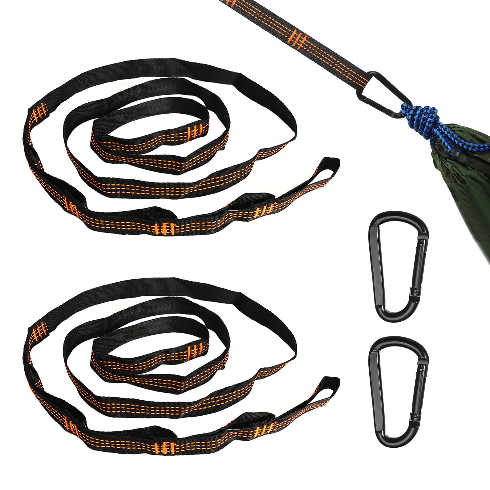 Hängematten Aufhängung 2x2m - Gurte Mit Schlaufen Für Camping & Garten