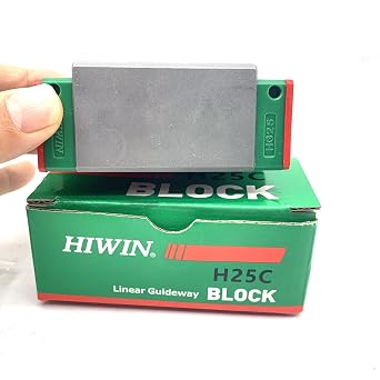 HIWIN Linear Guide HGH25CA HGH25 HGH25CAZ0C/ZAC 34.5x48x84mm GK Block Linear Carriage/Slider/Rail Bearings Motion Control for CNC Machine Parts 3D Printer Automation Industry Semi-Conductor