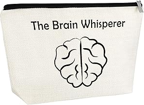 Neuroscience Gift Doctor Appreciation Makeup Bag Psychiatrist Gift Cosmetic Bag Gift for Psychologist Human Brain Gift Thank You Gift for Neurology Doctor Nurse Zipper Travel Pouch