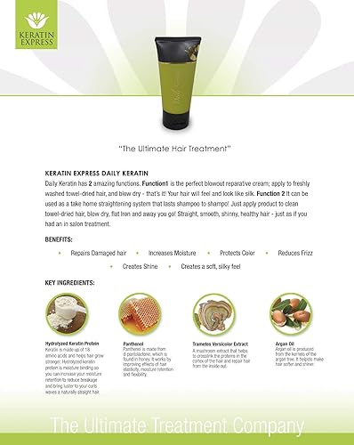 Miniatura 3 de Keratina diaria por Queratina Express 6 onzas La alternativa diaria a los tratamientos caros de queratina ¡Fresco de fábrica con el código de