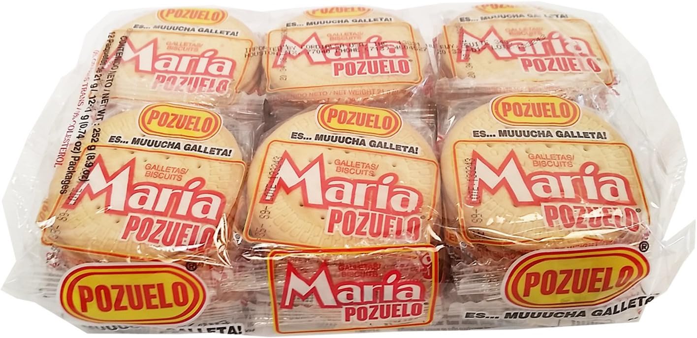 Maria Cookies By Pozuelo (Galletas Maria) 2 Pack (24 Units Pack)