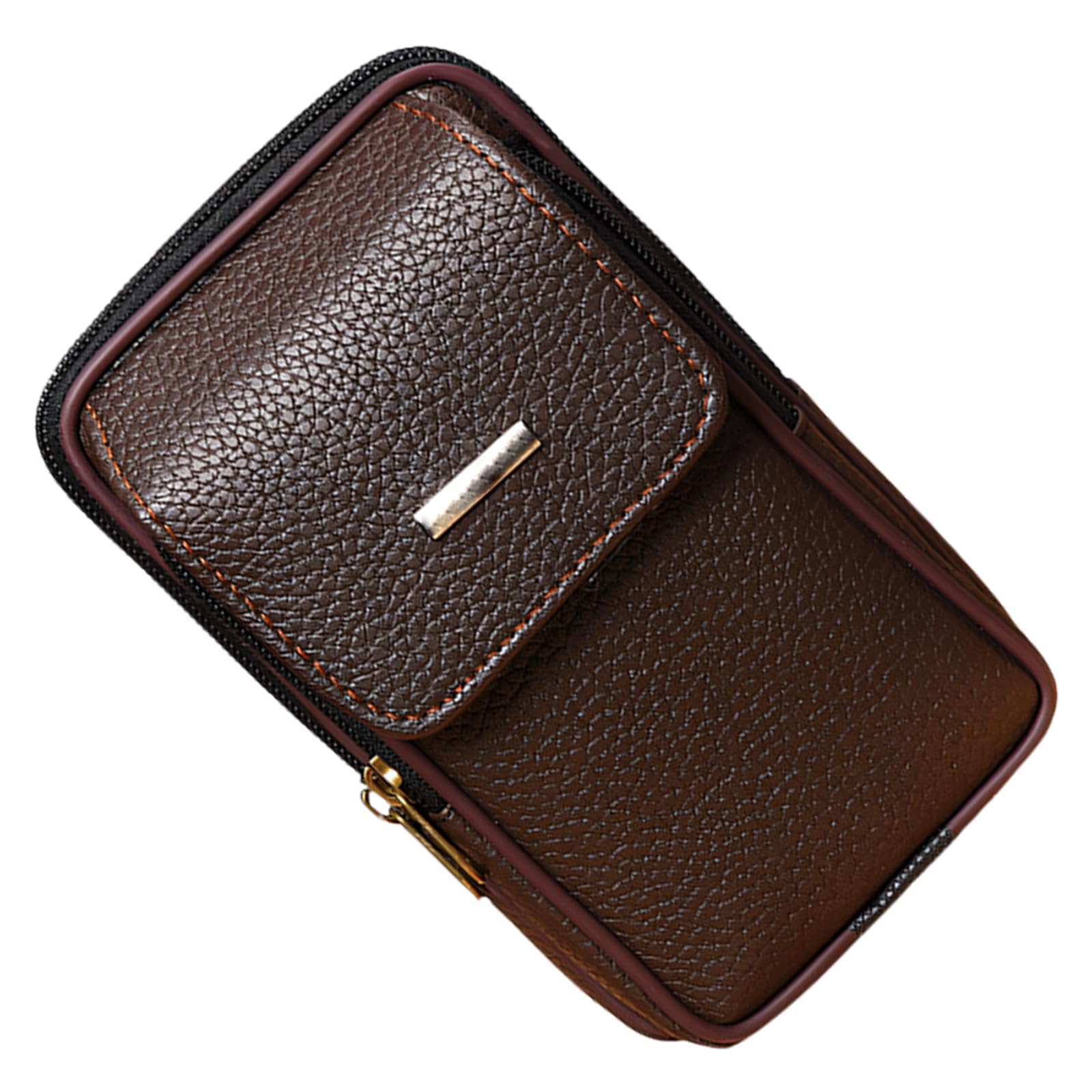 Waist Bag with Belt Clip, Phone Holder for Travel Leather Pack Men S Waist Bag Belt for Men Hiking Pack Brown Leather Outdoor Activities Hiking Essentials Travel Accessories for Hands Storage Daily Pu