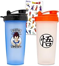 Dragon Ball Z Drinkware for Adults - Anime Bundle with Bottles and Stickers | Dragon Ball Merchandise Dragon Ball Z Shaker Bottles