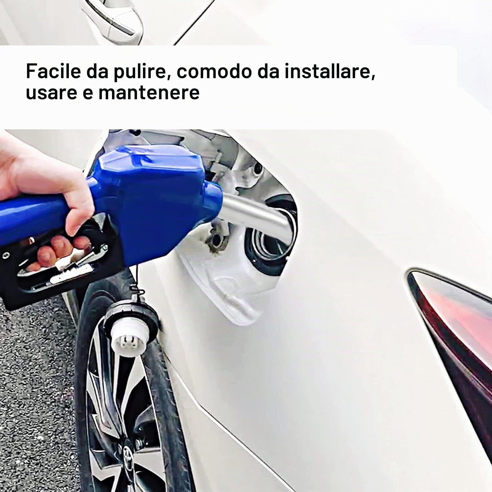 Ugello automatico DEF/AdBlue da 3/4 NPT in acciaio inossidabile con pompa di trasferimento DEF girevole, pistola per carburante per auto, ugello manuale/automatico, avvolgitore antigelo