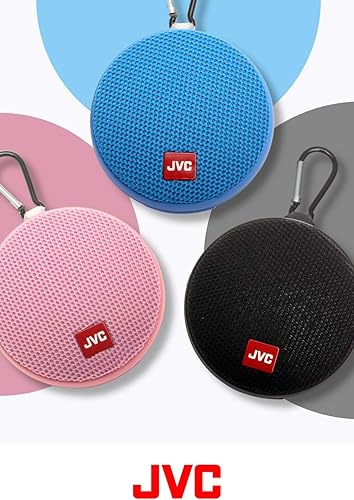 Miniatura 2 de JVC Altavoz inalámbrico portátil con sonido envolvente, Bluetooth 5.0, IPX4 impermeable, duración de la batería de 7 horas - SPSA2BTB (negro)