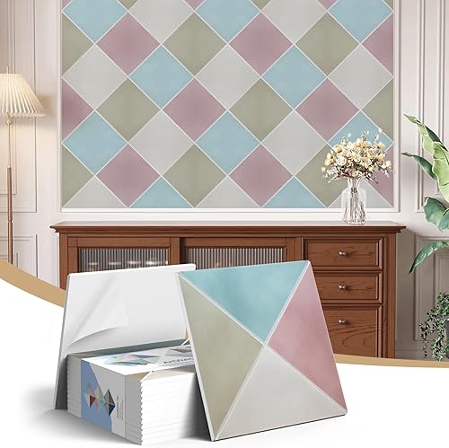 Miniatura 14 de Paquete de 12 paneles acústicos, paneles autoadhesivos con patrón de ladrillo 3D a prueba de sonido para paredes, paneles decorativos de pared con