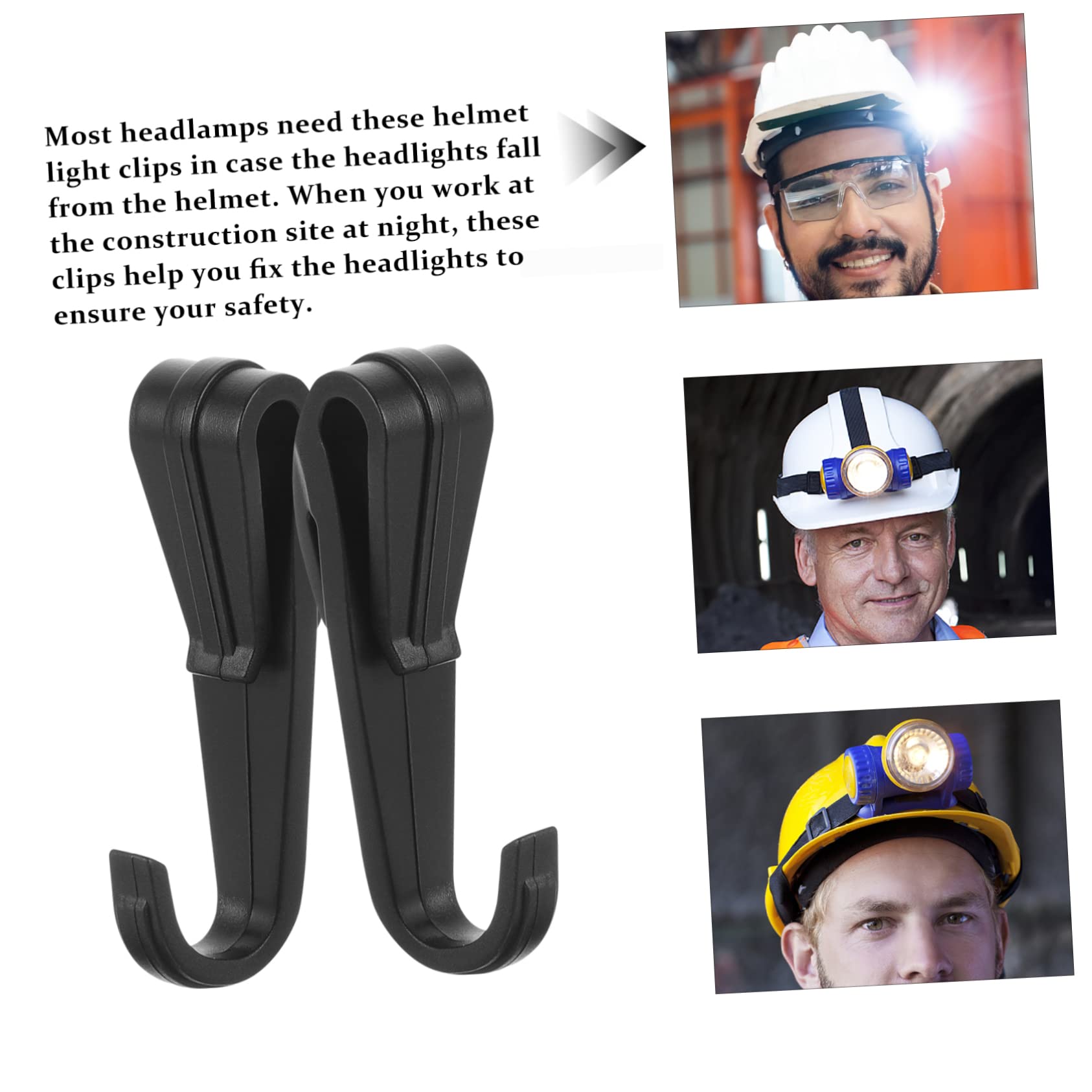 2 Supporti Per Luce Da Casco Gatuida - Per Saldatura, Motosega, Elmetti, Nero - Foto 8