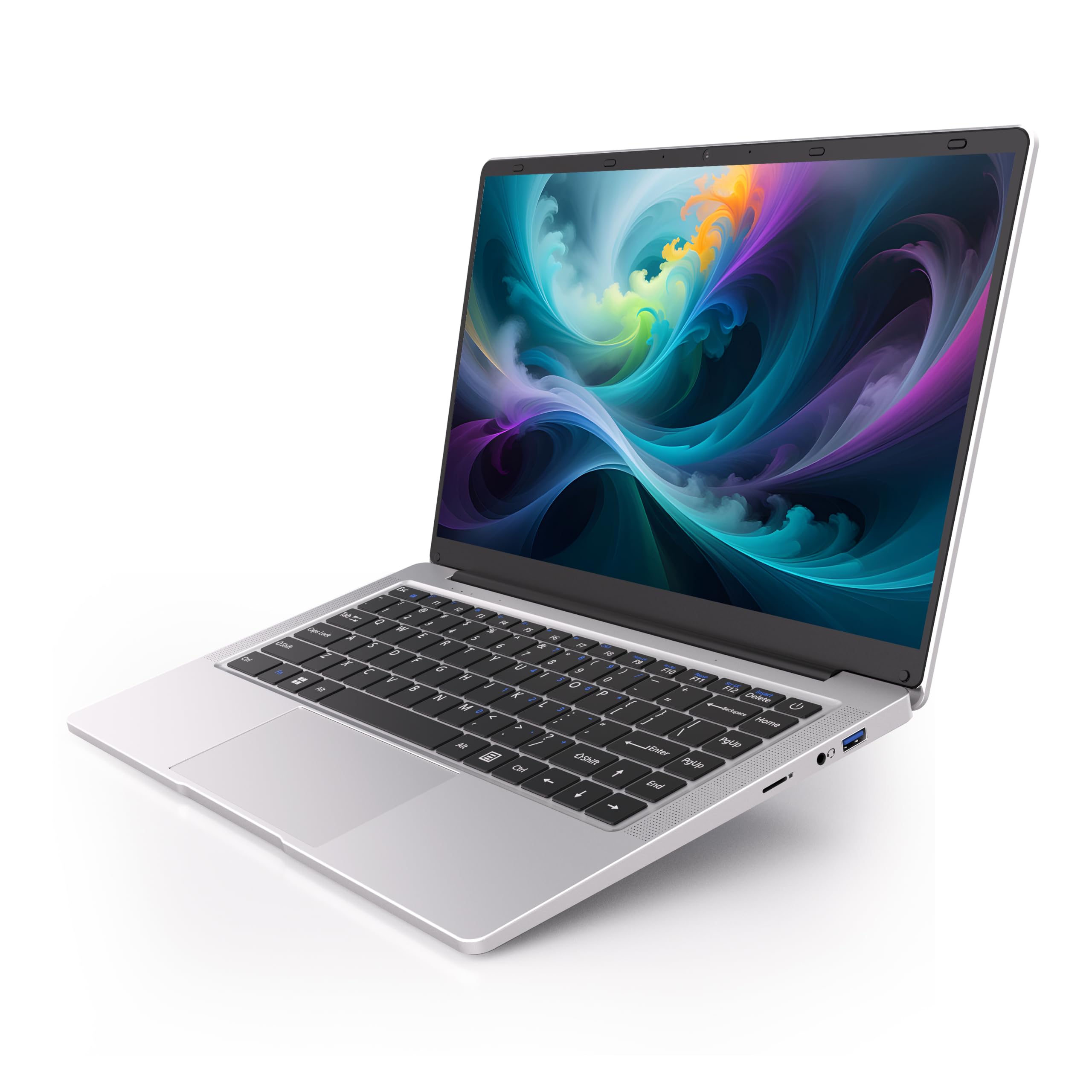 PINSTONE Laptop Celeron N4000 - Ordenador Portátil de 14 Pulgadas, 6 GB RAM 128 GB SSD, PC Portátil Compatible con 2,4 G/5 G WiFi, Bluetooth, Computer Portátil de Larga Duración de la Batería.