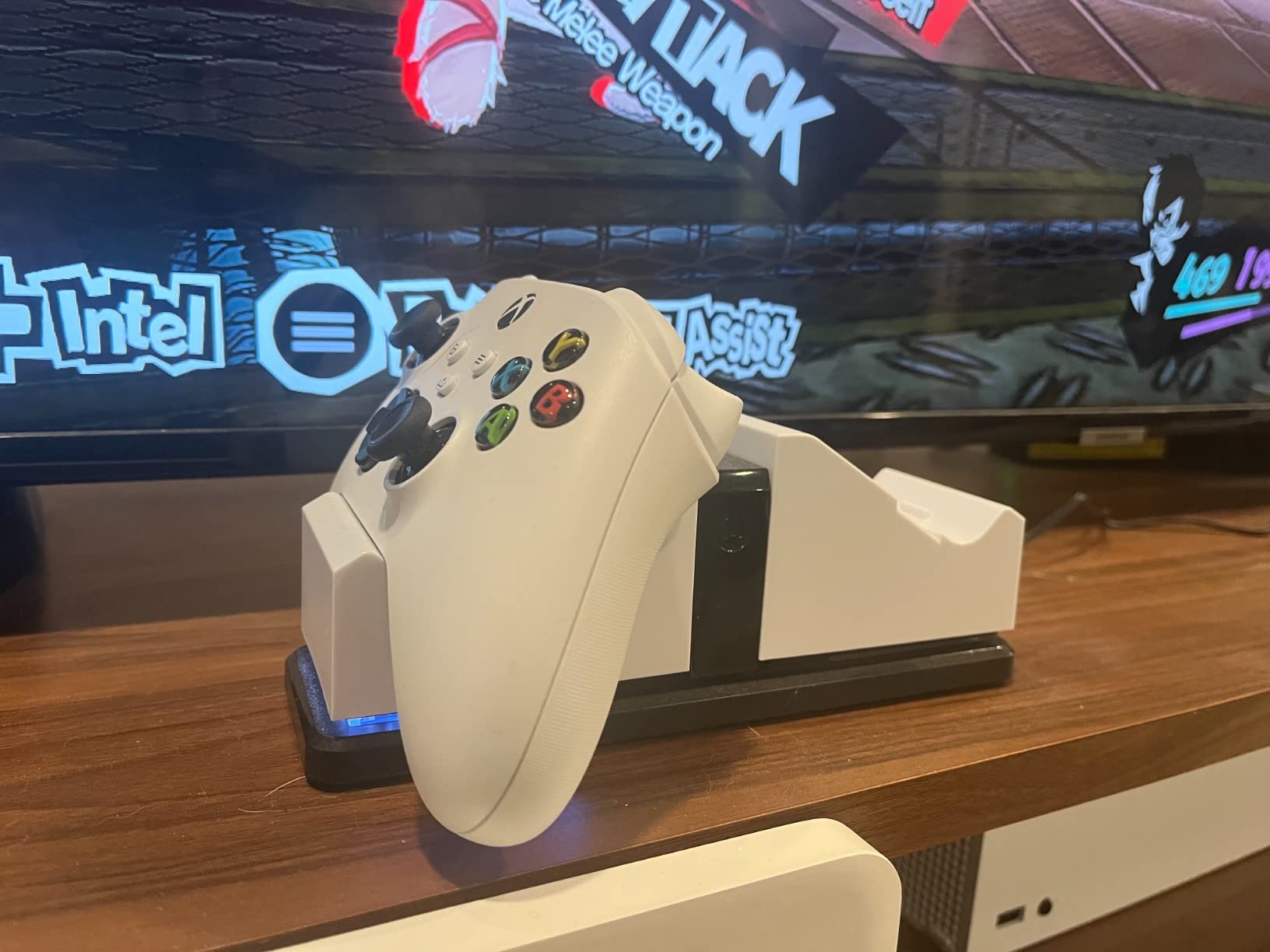 PowerA charging station LED indicator