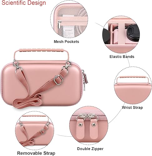 Vista 10 de Elonbo Funda de transporte para cámara digital 4K para Femivo/VETEK/IWEUKJLO/VJIANGER/WIKICO/Saneen/OIEXI 4K 48MP Vlogging cámara, funda