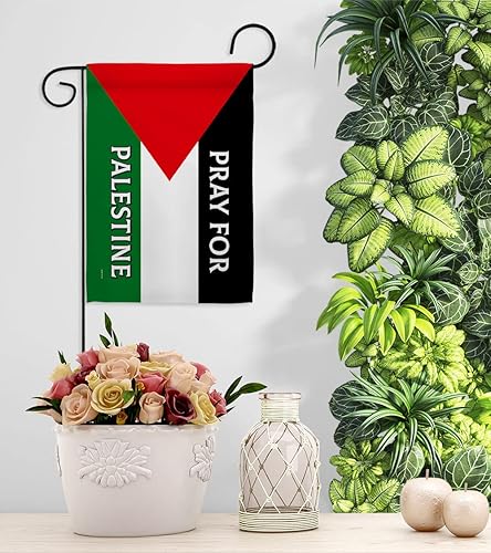 Miniatura 9 de Pray for Palestine - Juego de poste de jardín con bandera palestina, tapiz de bandera palestina, letrero de patio para interiores y exteriores,