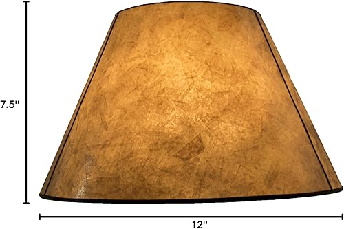 Miniatura 5 de Urbanest Pantalla de mica plateada, diámetro inferior de 12 pulgadas, altura de 7.5 pulgadas, ajuste de araña