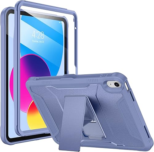 Miniatura 10 de Funda Soke para iPad (A16) de 11ª Generación de 11 pulgadas 2025, iPad de 10ª Generación de 10.9 pulgadas 2022, con protector de pantalla Azul