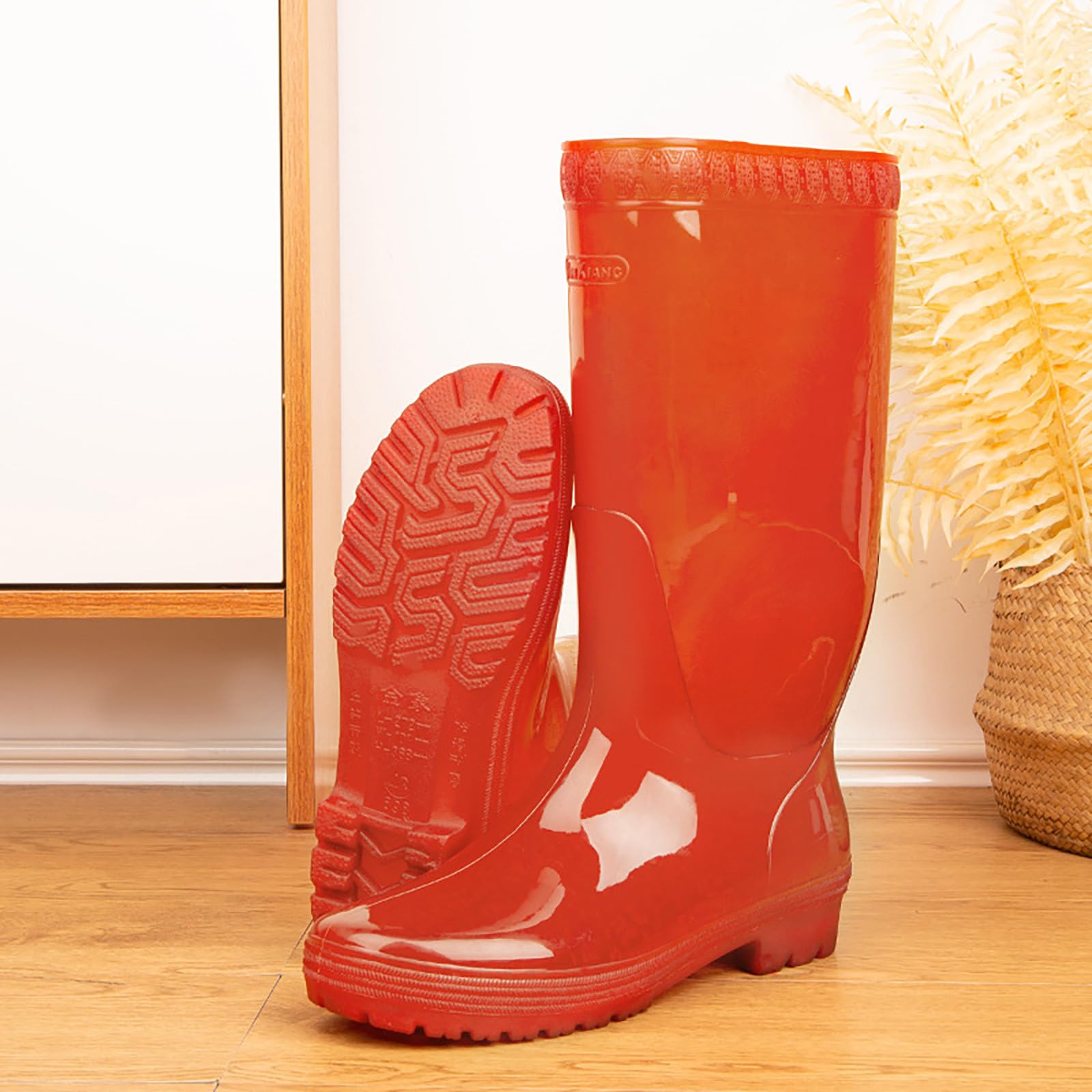 Botas de lluvia para mujer, impermeables, botas de lluvia Wellington, botas de goma, botas de jardín, botas de lluvia, botas de goma largas, botas antideslizantes