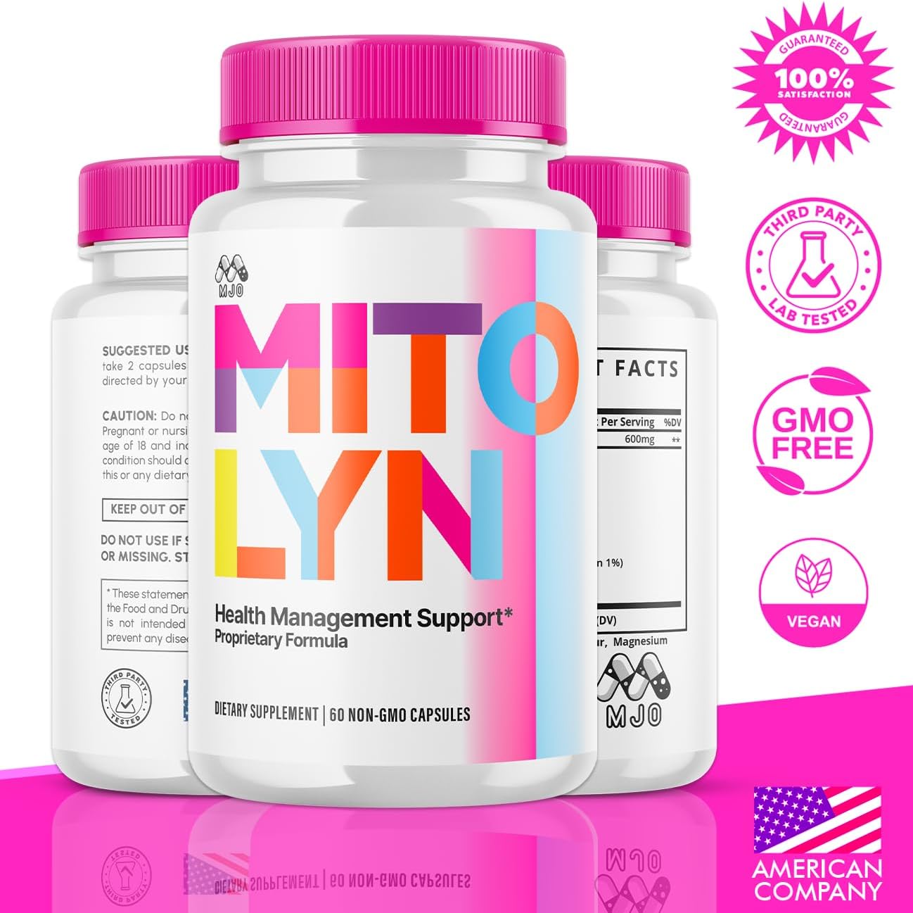 (3 Pack) Mitolyn, Official Mitolyn Purple Peel Capsules with All Natural Ingredients, Mito Lyn Advanced Formula Health Support Maximum Strength Wellness Supplement for Women and Men (180 Capsules) - Image 2