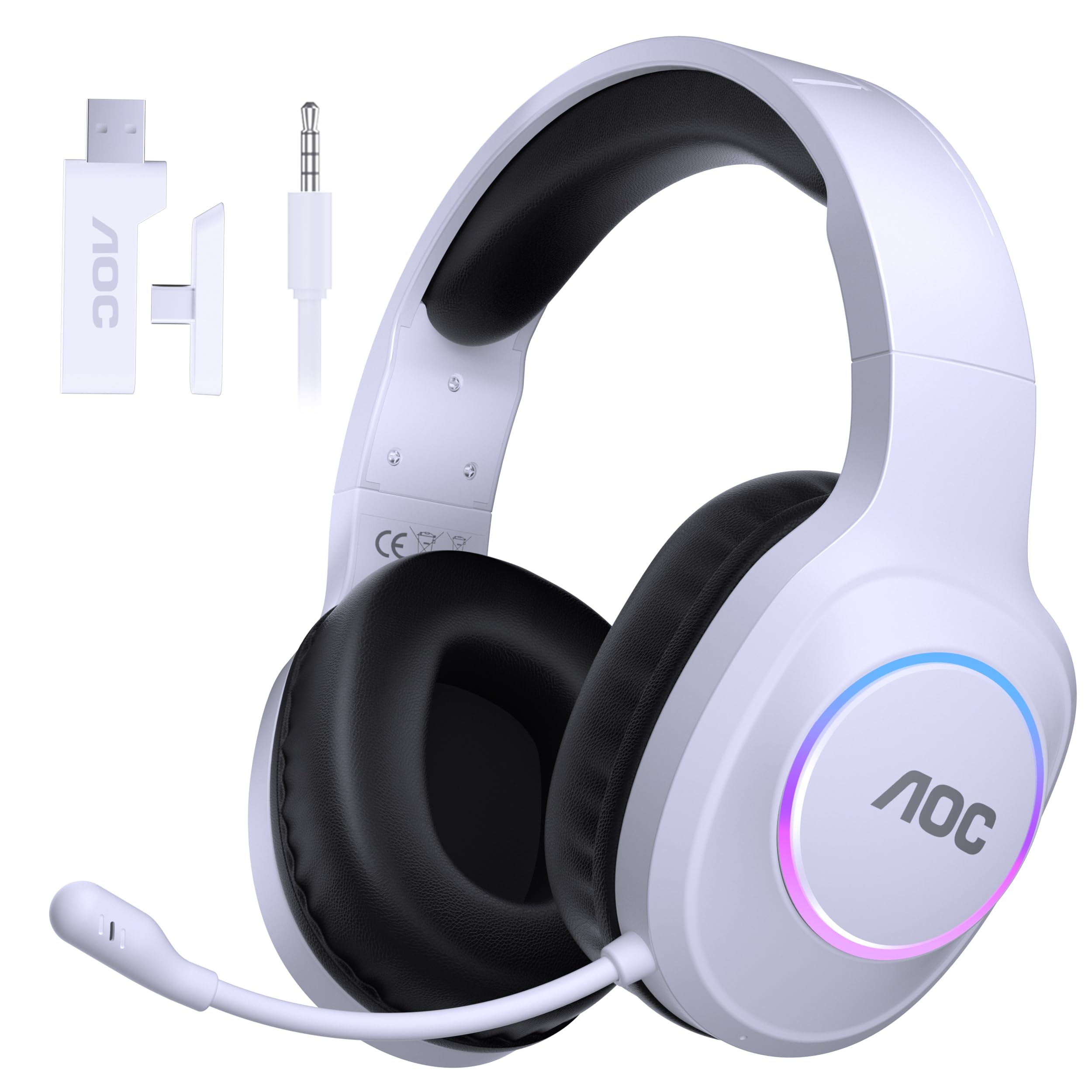 AOC Wireless Gaming Headset White