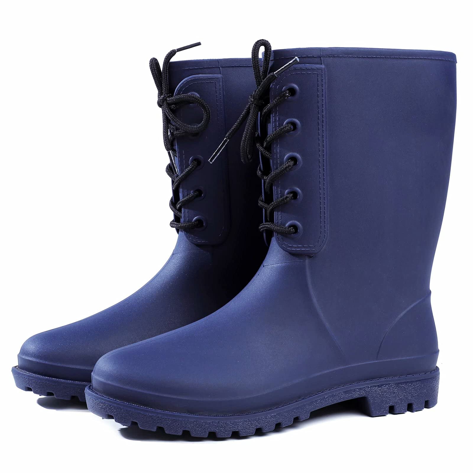 GURGER Ladies Wellington Boots High Wellies Rain Boots Waterproof Rubber Boots