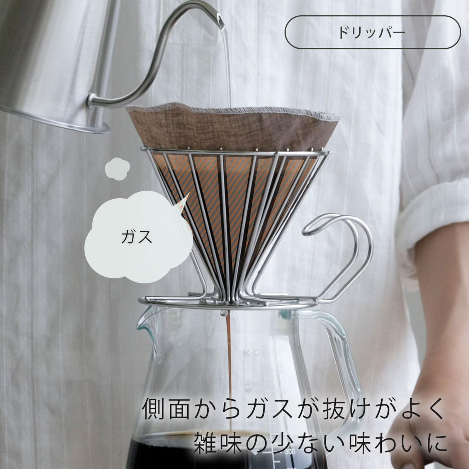 Amazon.com: 下村企販 KOGU 45235 Shimomura Planning Hand Drip Set