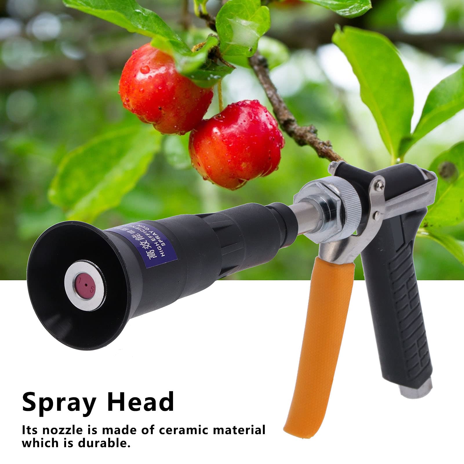 URRNDD Pistolas de pulverización agrícolas Cabezal de pulverización de árboles frutales Atomización de cerámica Pulverizador Uniforme G 1/4 Rosca Hembra