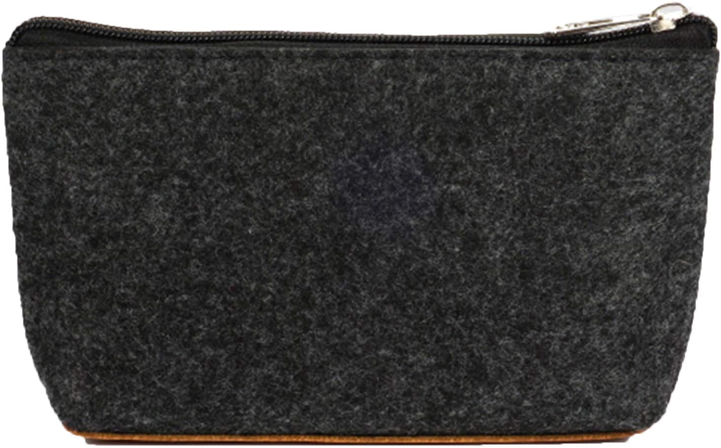 Solid Wood Tobacco Pipe,Cigarette Tobacco Pouch Case Hand Rolling Wallet Holder - Portable Felt Storage Bag for 2 Tobacco Pipe and Other Accessories (A)