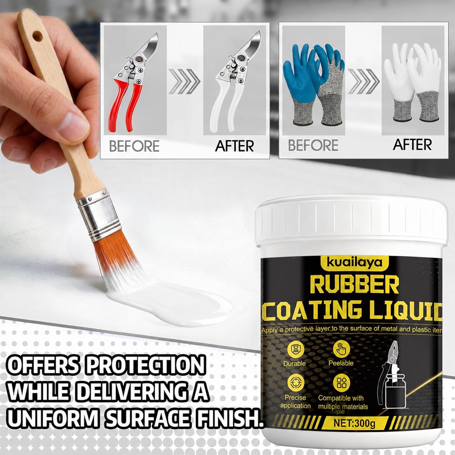 Rubber Dip for Tools, Liquid Rubber Dip Tool Handle Dip Coating